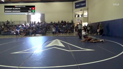 133 lbs Quarterfinal - Zachary Klarcyk, Vanguard vs Dominic Marquez, Cuesta College