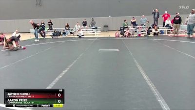 88 lbs Round 2 (6 Team) - Aaron Prize, Team Donahoe - Black vs Jayden Duruji, Crossroads Wrestling