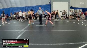 138 lbs Round 3 (8 Team) - Blake Eckelbarger, CP Wrestling vs Brendan Leitch, Rogue WC