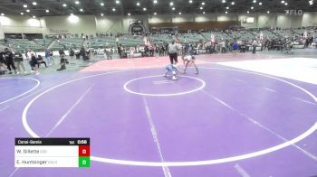 95 lbs Consolation - Waycen Gillette, 208 Spartans vs Evan Huntsinger, Caldwell WC