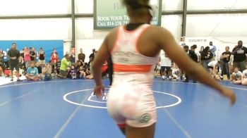 58 lbs Rr Rnd 7 - Ki`Morah Cathey, Okie Girls - W vs Sophia Holmes, Michigan Wrestling Academy - W