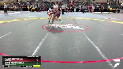 190-2A/1A Champ. Round 1 - Mason Testerman, Rising Sun vs David Akinsunlola, Fairmont Heights