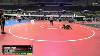 Rookie 3-5 68 1st Place Match - Weston Hager, Poquoson Athletic Association vs Kiyan Herring, Flex Wrestling
