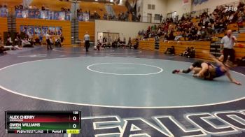 138 lbs Cons. Semi - Alex Cherry, Sherwood vs Owen Williams, Newberg