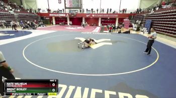 125 lbs Cons. Semi - Nate Wilhelm, Frostburg State vs Brent Bosley, Wheeling