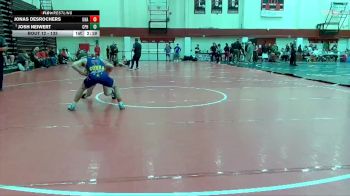 133 lbs Champ. Round 1 - Josh Neiwert, Cal Poly Humboldt vs Jonas DesRochers, Unattached
