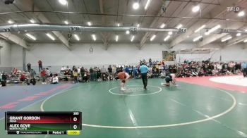 285 lbs Cons. Round 4 - Alex Gove, North Platte vs Grant Gordon, Mead