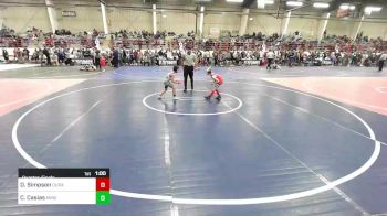 61 lbs Quarterfinal - Dean Simpson, Durango WC vs Christian Casias, Miners WC