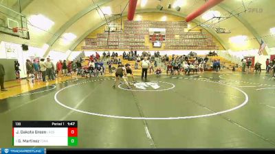 138 lbs Quarterfinal - Gerardo Martinez, Tonasket vs Julius Ferguson Dakota Green, Lake Roosevelt