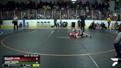 64 lbs Semifinal - Avery Rhodes, Yale Jr Bulldogs vs Sullivan Layne, Monroe WC