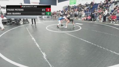 105 lbs Champ. Round 1 - Paige Peters, Beat The Streets-Oxnard vs Mia Ibarra, Threshold Wrestling Club