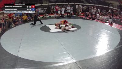 120 lbs Braxtyn Anderson, Montana 12U Boys vs Kannon Pyfer, Alaska 12U Boys
