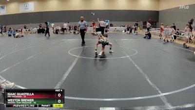 52 lbs Round 1 - Isaac Guastella, Mat Assassins vs Weston Brewer, Virginia Team Predator