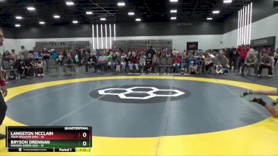 95 lbs Quarterfinals (8 Team) - Langston McClain, Team Missouri (MO) vs Bryson Drennan, Minions Green (GA)