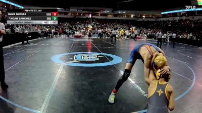 5A 107 lbs Champ. Round 1 - Noah Sanchez, Cibola vs Nava Gurule, Los Lunas