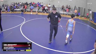 92 lbs Quarterfinal - Trey Bernhardt, Siuslaw Mat Club vs Kevin Ramos, Tigard Wrestling Club