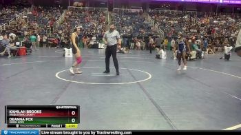 126 lbs Quarterfinal - Kamilah Brooks, Pasquotank County vs DeAnna Fox, Green Hope