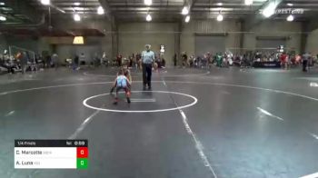 52 lbs Quarterfinal - Cael Marcotte, Socal Grappling Club vs Ashton Luna, Vici WC