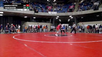 140 lbs Champ. Round 2 - Roxie Royster, Unattached vs Annabelle Melton, Unattached