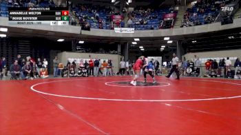 140 lbs Champ. Round 2 - Roxie Royster, Unattached vs Annabelle Melton, Unattached