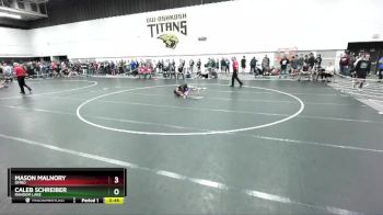 120 lbs Cons. Round 4 - Caleb Schreiber, Random Lake vs Mason Malnory, Omro