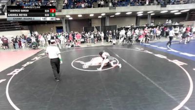 105 lbs Champ. Round 2 - Justice Girod, Unattached vs Andrea Reyes, Unattached