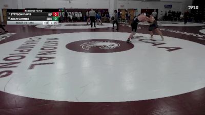 285 lbs Champ. Round 1 - Stetson Davis, Sioux Falls vs Zach Carnes, Concordia Moorhead