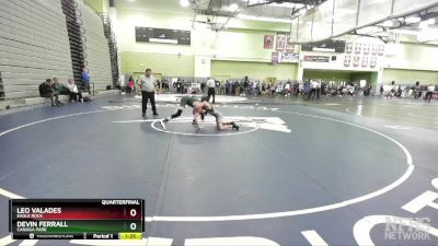 106 lbs Quarterfinal - Devin Ferrall, CANOGA PARK vs Leo Valades, EAGLE ROCK