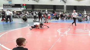 85 lbs Rr Rnd 3 - Greyson Penman, All I See Is Gold Academy Stripes - ESC vs Maxim Reilly, South Side Wrestling Club - ESC