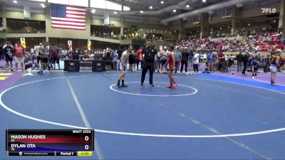 106 lbs Champ. Round 2 - Mason Hughes, KS vs Dylan Ota, TX