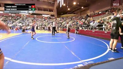 80 lbs Quarterfinal - Zane Bunch, Harrison Youth Wrestling vs Owen Smith, Team Conquer Wrestling