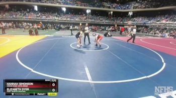 6A 132 lbs Quarterfinal - Elizabeth Dyer, Fort Worth Paschal vs Hannah Simonson, Cedar Park Vista Ridge