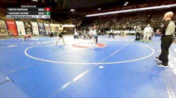 190 Class 2 lbs 3rd Place Match - Bryce Newham, Boonville vs Zachary Myers, Cassville