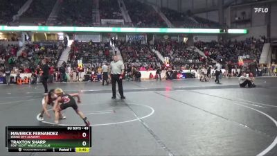 49 lbs Cons. Round 3 - Traxton Sharp, Fort Scott Wrestling Club vs Maverick Fernandez, Dodge City Academy