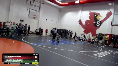 77 lbs Semifinal - D Angelo Chavez, Midwest RTC vs Maddon Gonzalez, New Castle Youth Wrestling