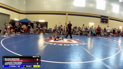 49 lbs Round 2 - Elijah Bostain, One On One Wrestling Club vs Landon Childers, Delta Wrestling Club Inc.