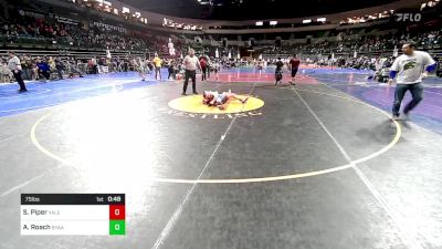 75 lbs Round Of 32 - Spencer Piper, Yale Street Wrestling Club vs Andrew Roach, Byaa