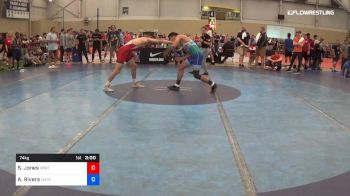 74 kg Round Of 128 - Shane Jones, Virginia Beach Regional Training Center vs Alex Rivera, Campbell
