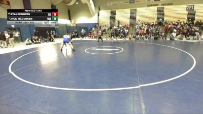 184 lbs Cons. Semi - Jack McCusker, Washington & Lee vs Ryan Weinzen, St. Vincent College