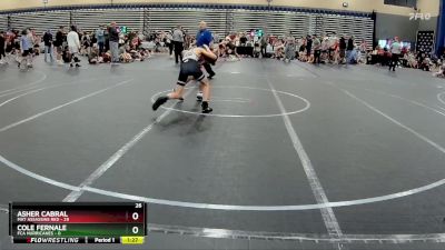 100 lbs Round 4 (8 Team) - Cole Fernale, FCA Hurricanes vs Asher Cabral, Mat Assassins Red