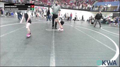 40 lbs Consolation - Vivian Manley, Perry Wrestling Academy vs Averie Barnard, ARDMORE TAKEDOWN CLUB