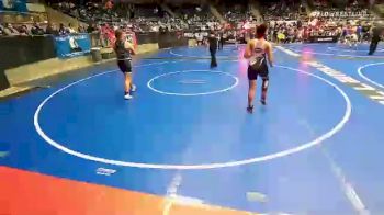 185 lbs 1/4 Finals - Aspen Atkinson, Perry Wrestling Academy vs Justice McBurney, Topeka Blue Thunder