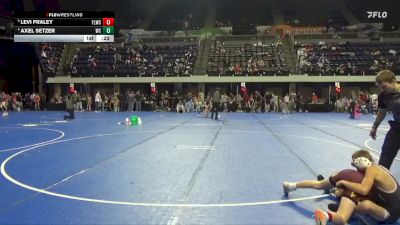95 lbs Cons. Round 4 - Levi Fraley, Forest Lake Wrestling Club vs Axel Setzer, Weigh-In Club