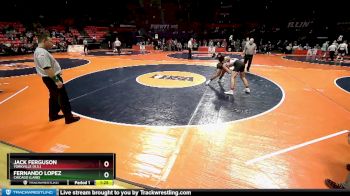 3A 150 lbs Quarterfinal - Fernando Lopez, Chicago (Lane) vs Jack Ferguson, Yorkville (H.S.)