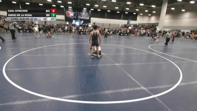 120 lbs Cons. Sub-rd Of 32 - Cael Stricker, McDominate Training Center vs Jorge De La Rosa, Silverback Wrestling Club