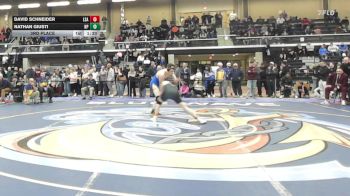 144 lbs 3rd Place - David Schneider, La Salle Academy vs Nathan Giusti, North Providence