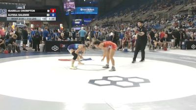 115 lbs Cons. Sub-quarters - Isabella Crompton, Michigan vs Alyssa Salemie, Missouri