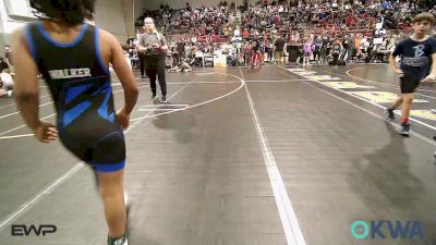 83 lbs Quarterfinal - Dallin Swan, IRONMEN Wrestling Club vs King Walker, Tulsa Blue T Panthers