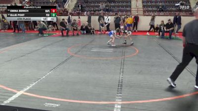 51_G lbs 5th Place - Emma Benich, Maplewood vs Ellie Post, Pen Argyl