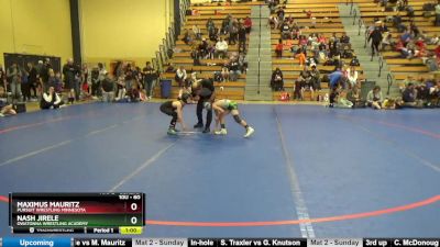 60 lbs Semifinal - Nash Jirele, Owatonna Wrestling Academy vs Maximus Mauritz, Pursuit Wrestling Minnesota